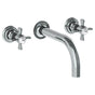 Watermark - Wall Mounted 3 Hole Lavatory Set with 7 1/2'' CTC Spout - Vintage Copper