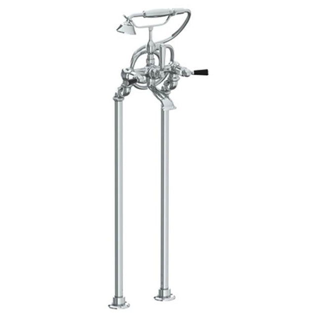 Watermark - Floor Standing Bath Set with Hand Shower - Vintage Copper