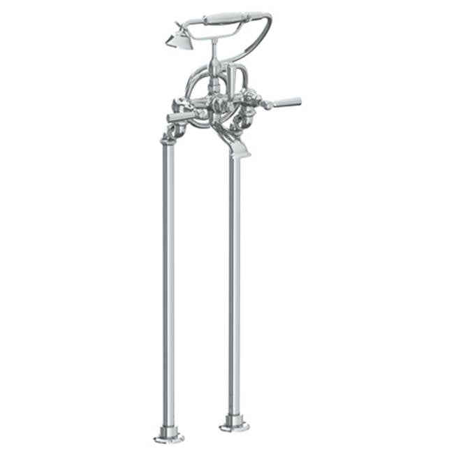 Watermark - Floor Standing Bath Set with Hand Shower - Vintage Copper