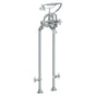 Watermark - Floor Standing Bath Set with Hand Shower and Shut-Off Valves - Vintage Copper