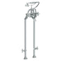 Watermark - Floor Standing Bath Set with Hand Shower and Shut-Off Valves - Vintage Copper