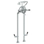 Watermark - Floor Standing Bath Set with Hand Shower and Shut-Off Valves - Vintage Copper