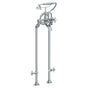 Watermark - Floor Standing Bath Set with Hand Shower and Shut-Off Valves - Vintage Copper