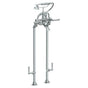 Watermark - Floor Standing Bath Set with Hand Shower and Shut-Off Valves - Vintage Copper