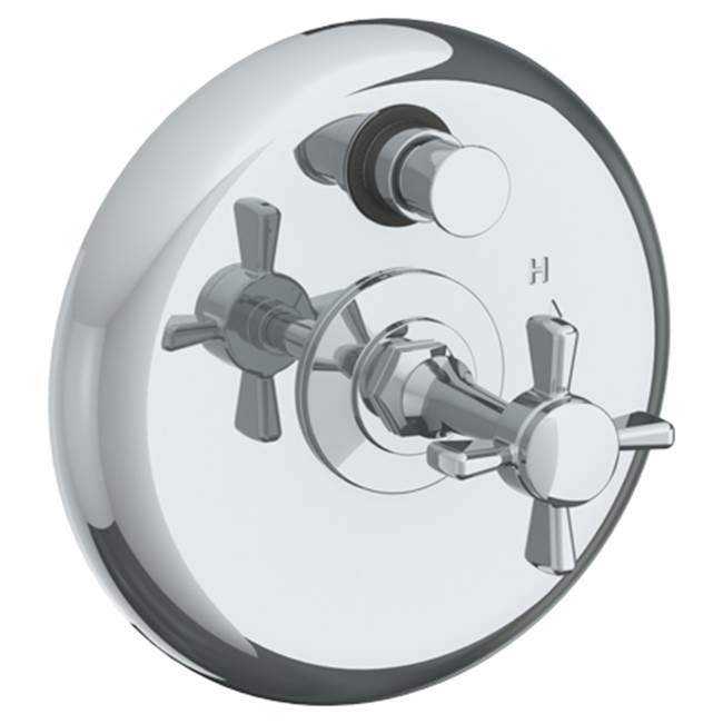 Watermark - Wall Mounted Pressure Balance Shower Trim with Diverter, 7'' dia. - Vintage Copper