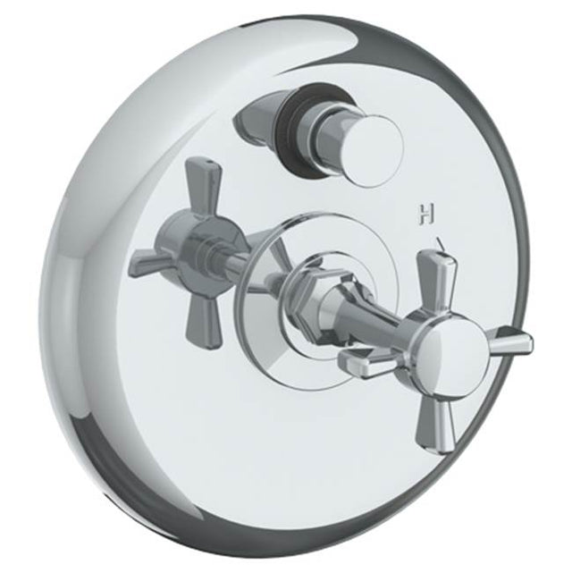 Watermark - Wall Mounted Pressure Balance Shower Trim with Diverter, 7'' dia. - Vintage Copper