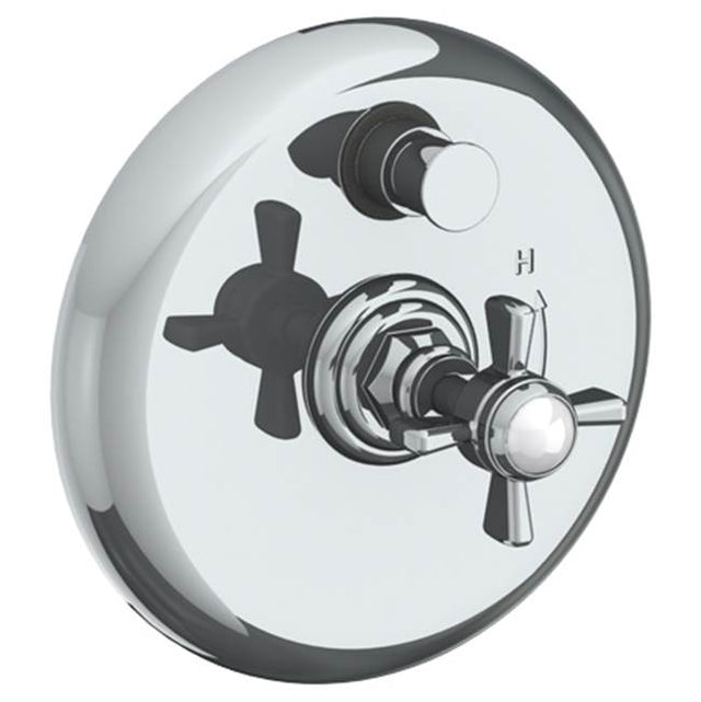 Watermark - Wall Mounted Pressure Balance Shower Trim with Diverter, 7'' dia. - Vintage Copper