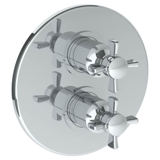Watermark - Wall Mounted Thermostatic Shower Trim with built-in control, 7 1/2'' - Vintage Copper