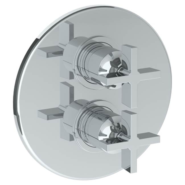Watermark - Wall Mounted Thermostatic Shower Trim with built-in control, 7 1/2 - Vintage Copper