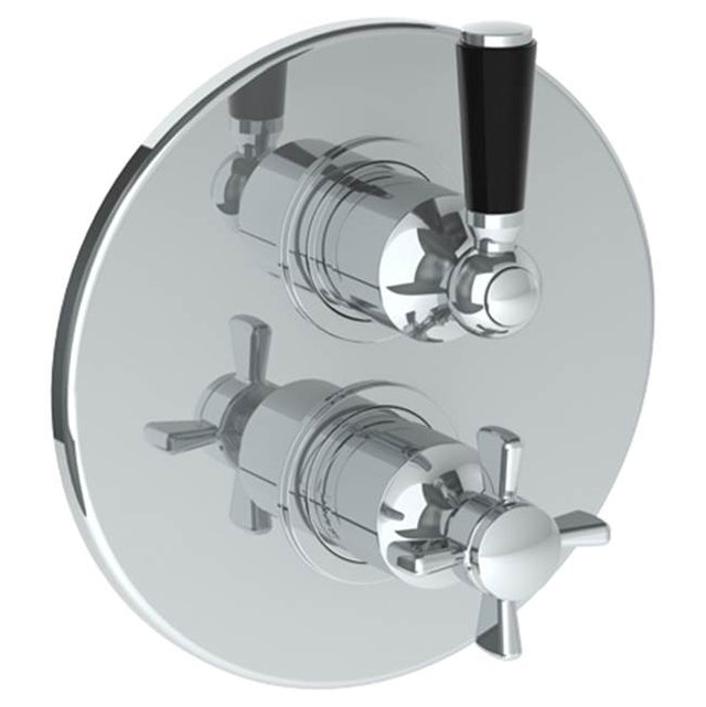Watermark - Wall Mounted Thermostatic Shower Trim with built-in control, 7 1/2 - Vintage Copper