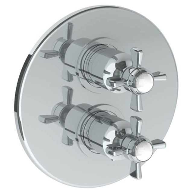Watermark - Wall Mounted Thermostatic Shower Trim with built-in control, 7 1/2'' - Vintage Copper