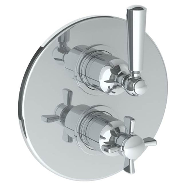 Watermark - Wall Mounted Thermostatic Shower Trim with built-in control, 7 1/2'' - Vintage Copper