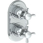 Watermark - Wall Mounted Mini Thermostatic Shower Trim with built-in control, 3 1/2'' - Vintage Copper