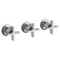 Watermark - Wall Mounted 3-Valve Shower Trim - Vintage Copper