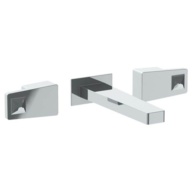 Watermark - Wall Mounted 3 Hole Lavatory Set with 7 3/4'' CTC Spout - Vintage Copper