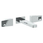 Watermark - Wall Mounted 3 Hole Lavatory Set with 7 3/4'' CTC Spout - Vintage Copper