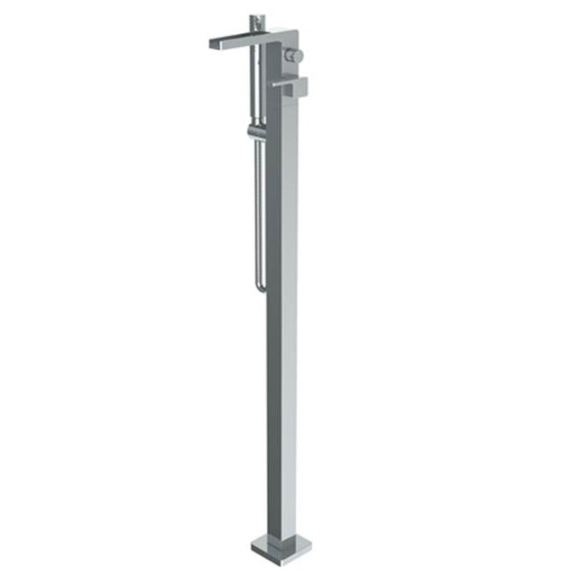 Watermark - Single Hole Floor Standing Waterfall Bath Set with Hand Shower - Vintage Copper