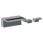 Watermark - Deck Mounted 3 Hole Bath Set With Waterfall Spout - Vintage Copper