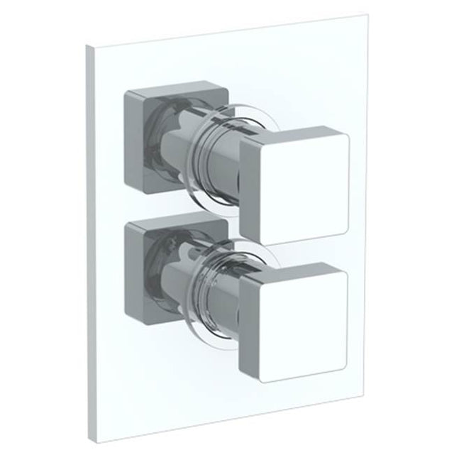 Watermark - Wall Mounted Thermostatic Shower Trim with built-in control, 6 1/4'' X 8'' - Vintage Copper