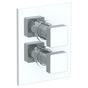 Watermark - Wall Mounted Thermostatic Shower Trim with built-in control, 6 1/4'' X 8'' - Vintage Copper