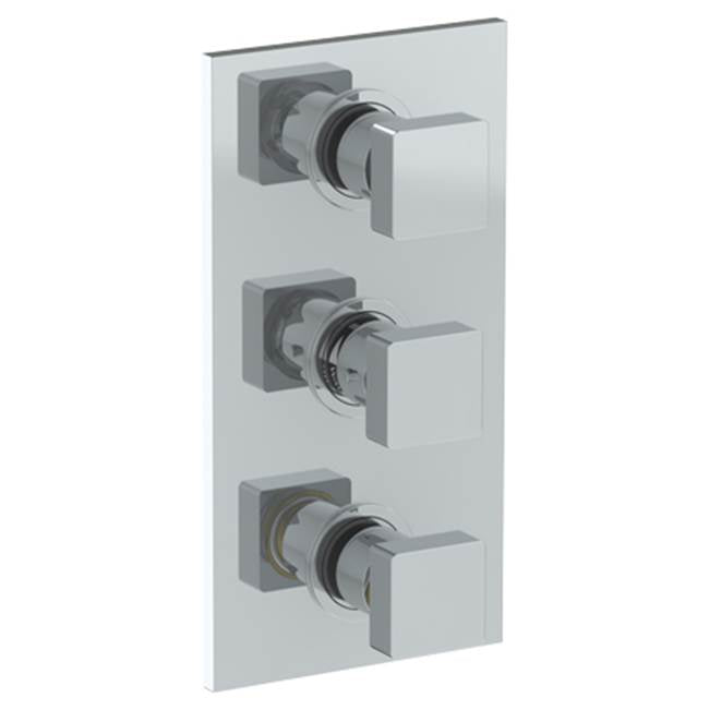 Watermark - Wall Mounted Thermostatic Shower Trim with 2 built-in controls, 6 1/4'' x 12'' - Vintage Copper