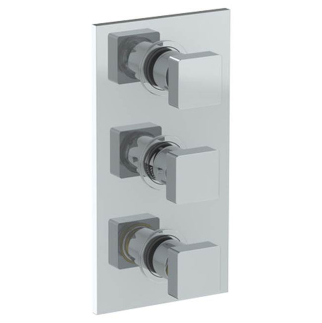 Watermark - Wall Mounted Thermostatic Shower Trim with 2 built-in controls, 6 1/4'' x 12'' - Vintage Copper