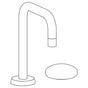 Watermark - Deck Mounted 2 Hole Extended Square Spout Lavatory Set - Vintage Copper