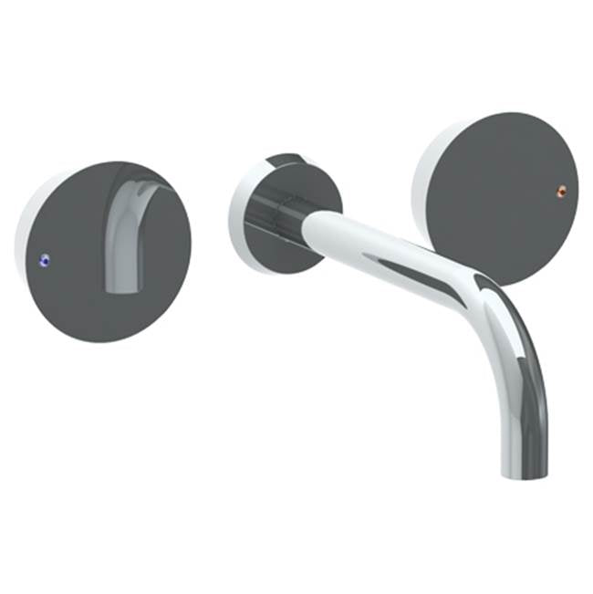 Watermark - Wall Mounted 3 Hole Lavatory Set with 8 3/4'' spout - Vintage Copper