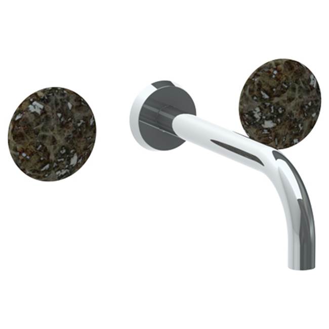 Watermark - Wall Mounted 3 Hole Lavatory Set with 8 3/4'' spout - Vintage Copper