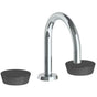 Watermark - Deck Mounted 3 Hole Gooseneck Lavatory Set with short spout - Vintage Copper