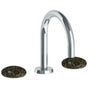 Watermark - Deck Mounted 3 Hole Gooseneck Lavatory Set with short spout - Vintage Copper