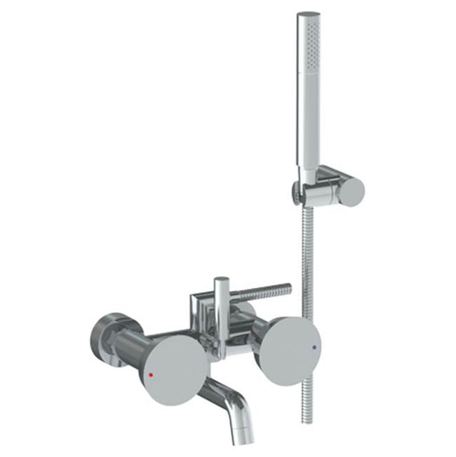 Watermark - Wall Mounted Exposed Bath Set with Hand Shower - Vintage Copper