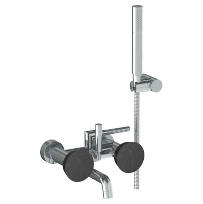 Watermark - Wall Mounted Exposed Bath Set with Hand Shower - Vintage Copper