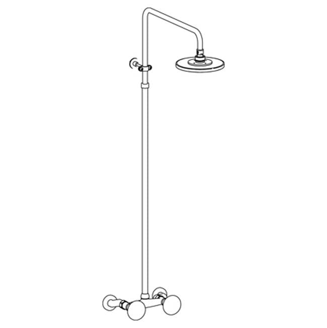 Watermark - Wall Mounted Exposed Shower - Vintage Copper
