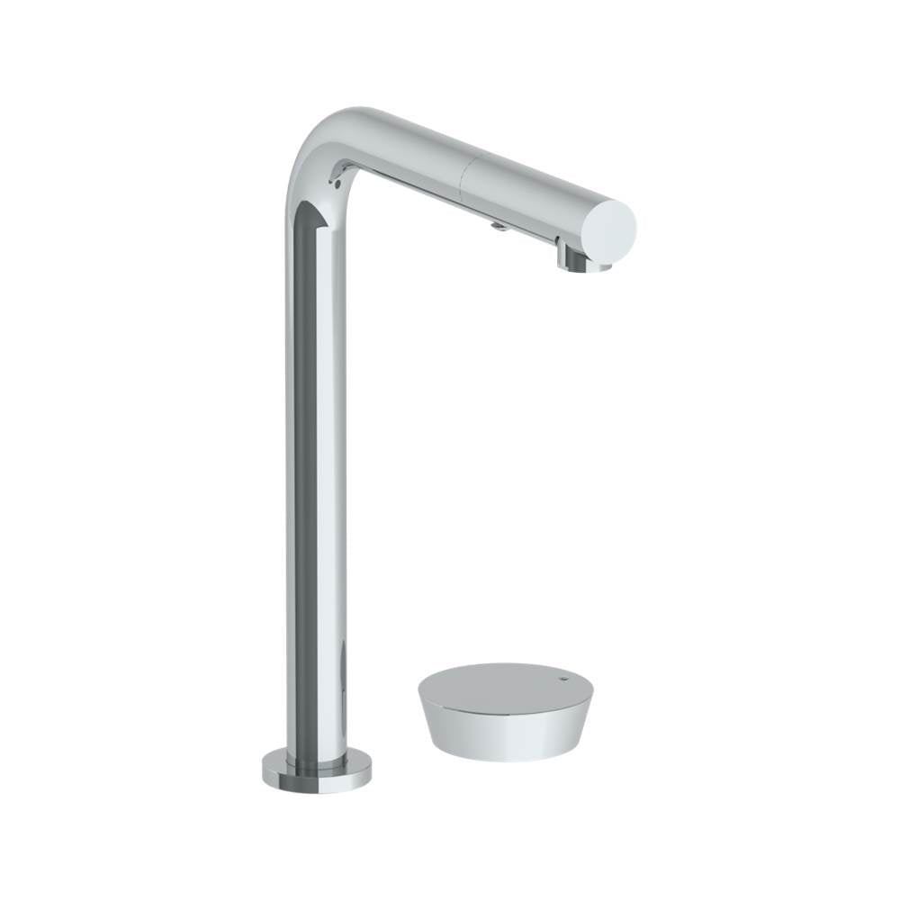 Watermark - Deck Mounted 2 Hole Square Top Kitchen Faucet with Pull Out Spray - Vintage Copper