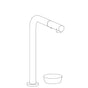 Watermark - Deck Mounted 2 Hole Square Top Kitchen Faucet with Pull Out Spray - Vintage Copper