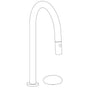 Watermark - Deck Mounted 2 Hole Gooseneck Kitchen Faucet with Pull Down Spray - Vintage Copper