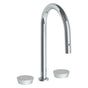 Watermark - Deck Mounted 3 Hole Gooseneck Top Kitchen Faucet with Pull Down Spray - Vintage Copper