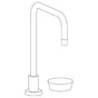 Watermark - Deck Mounted 2 Hole Square Top Kitchen Faucet - Vintage Copper