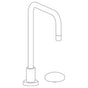 Watermark - Deck Mounted 2 Hole Square Top Kitchen Faucet - Vintage Copper