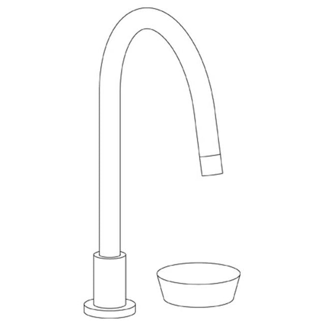 Watermark - Deck Mounted 2 Hole Gooseneck Kitchen Faucet - Vintage Copper