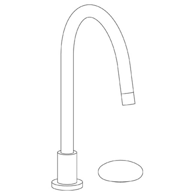 Watermark - Deck Mounted 2 Hole Gooseneck Kitchen Faucet - Vintage Copper