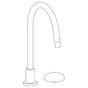 Watermark - Deck Mounted 2 Hole Gooseneck Kitchen Faucet - Vintage Copper