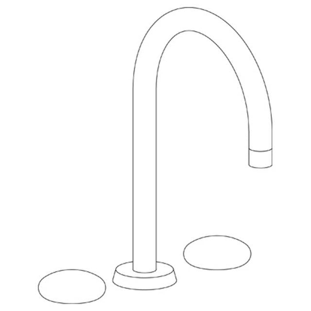 Watermark - Deck Mounted 3 hole Gooseneck Bath set - Vintage Copper
