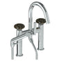 Watermark - Deck Mounted Exposed Gooseneck Bath Set with Hand Shower - Vintage Copper