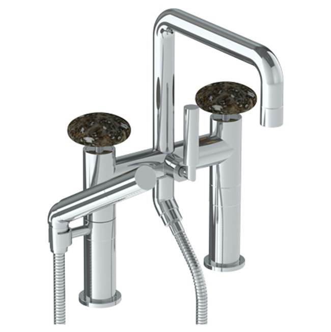 Watermark - Deck Mounted Square Exposed Bath Set with Hand Shower - Vintage Copper