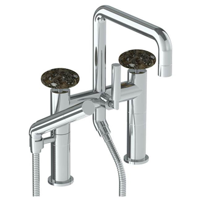 Watermark - Deck Mounted Square Exposed Bath Set with Hand Shower - Vintage Copper