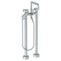Watermark - Floor Standing Square Bath set with Slim Hand Shower - Vintage Copper