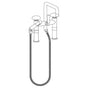 Watermark - Deck Mounted Square Exposed Bath Set with Hand Shower - Vintage Copper
