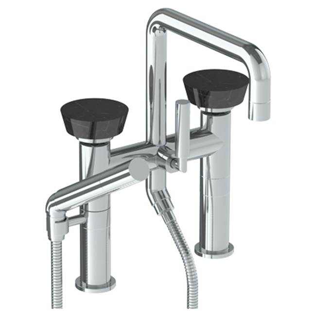 Watermark - Deck Mounted Square Exposed Bath Set with Hand Shower - Vintage Copper